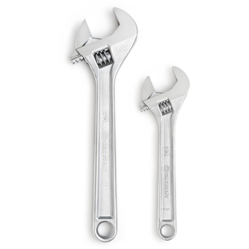 Wrench Set, Adjustable, 2 Pieces, Imperial and Metric