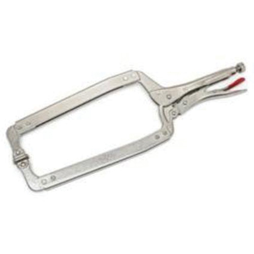 Locking C-Clamp with Swivel Pads, 18" Length, C-Clamp