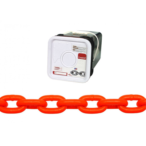 High Test Chain, Carbon Steel, 5/16" x 60' (18.3 m) L, Grade 43, 3900 lbs. (1.95 tons) Load Capacity