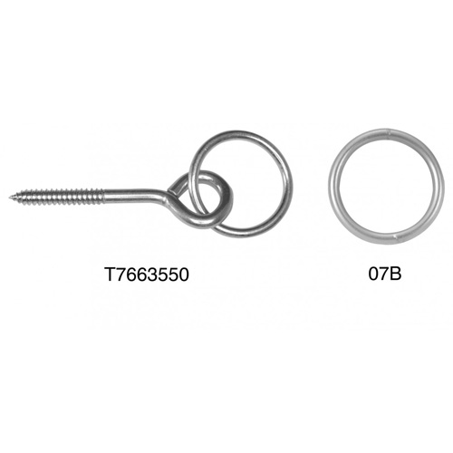 Campbell® Welded Ring, 1-1/4", Nickel-Plated
