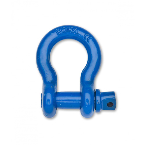 Farm Clevis Anchor Shackle, 3/4", Screw Pin, Coated
