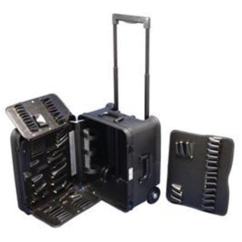 2-Wheel Service Tool Kit, 16-3/4" W x 13-1/2" D x 20" H, Black