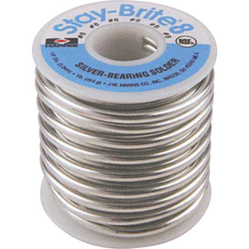 Stay Brite® 8 Solder, Lead-Free, 94% Tin 6% Silver, Solid Core, 0.0625" Dia.