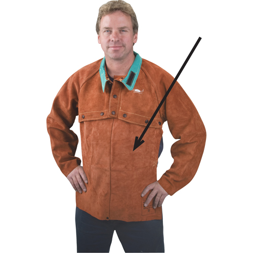 Leather Bib, 20" L, Lava Brown™