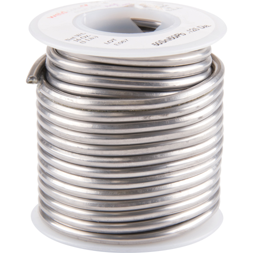 Common Solder, Lead-Based, 50% Tin 50% Lead, Acid Core, 0.125" Dia.