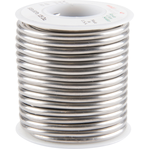 Common Solder, Lead-Based, 50% Tin 50% Lead, Rosin Core, 0.125" Dia.