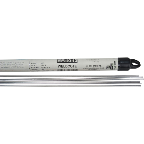 36" Cut Length TIG Rods, 1/16", Aluminum