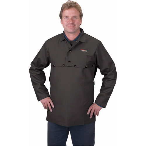 Flame Retardant Bib, 20" L, Black
