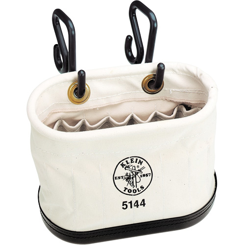 Aerial-Basket Oval Bucket, Canvas, 14" Dia. x 10" H, 150.0 lbs. Load Rating