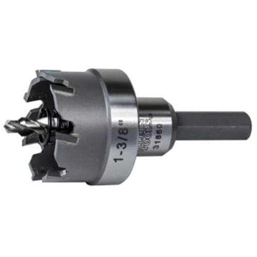 Heavy-Duty Hole Cutter, 7/8", 3/16" Depth of Cut, Carbide