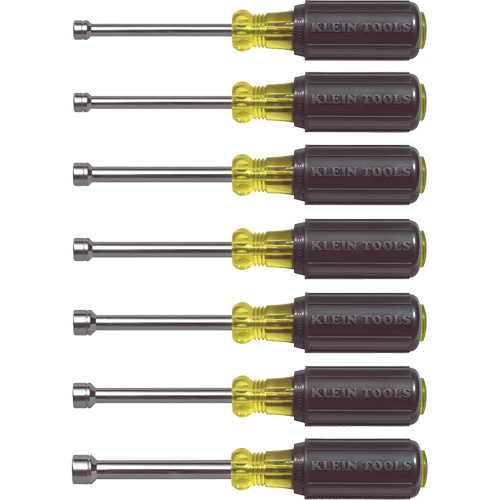 3" Shaft Nut Driver Set, 7 Pcs., Non Magnetic, Metric
