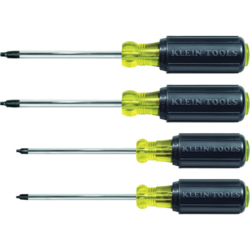 Square Recess Screwdriver Set, 4 Pcs.