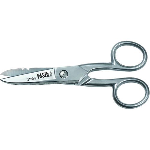 Electrician's Scissors, 5-1/4", Rings Handle