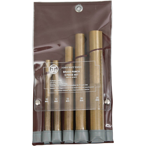 Brass Punches Set, 5 Pieces