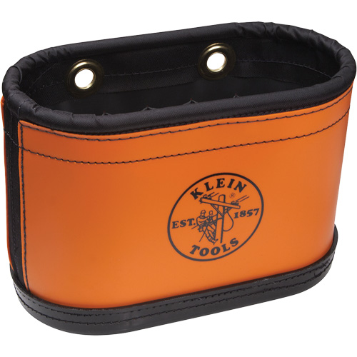 Hard-Body Oval Bucket with Kickstand, Canvas, 14" Dia. x 10" H