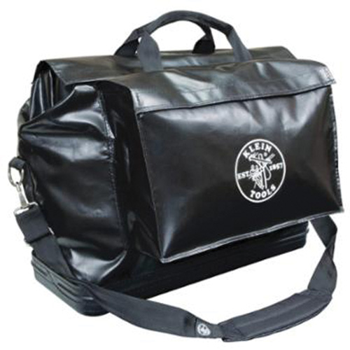 Equipment Bag, Vinyl, 2 Pockets, Black