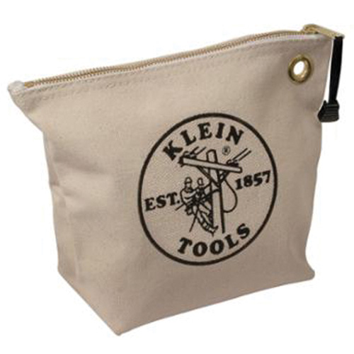 Zipper Tool Pouch, Canvas, 1 Pockets, Natural