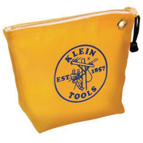 Zipper Tool Pouch, Canvas, 1 Pockets, Yellow
