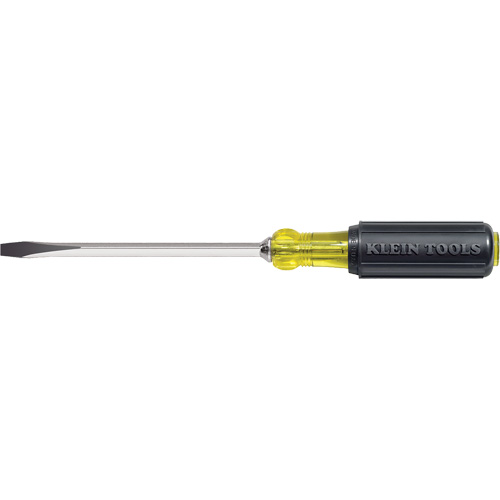 Heavy-Duty Slot Keystone Screwdriver, 5/16", 10-15/16" L, Cushion Grip Handle