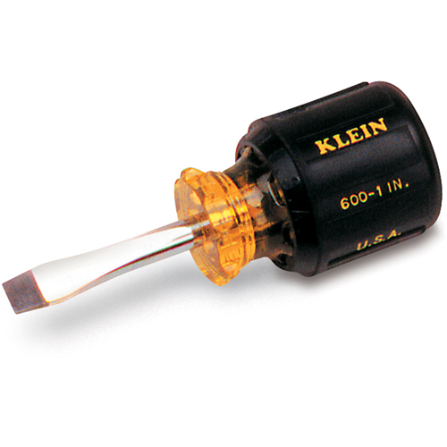 Heavy-Duty Slot Keystone Screwdriver, 3/8", 13-7/16" L, Cushion Grip Handle