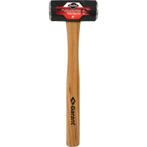 Double-Face Sledge Hammer, 4 lbs., 16" L, Wood Handle