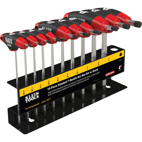 T-Handle Hex Key Set, 10 Pcs., Imperial