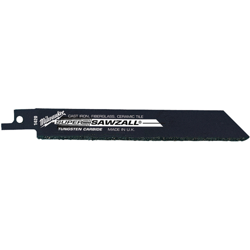 High Performance Super Sawzall® Blades, Carbide, 6" L x 3/4" W