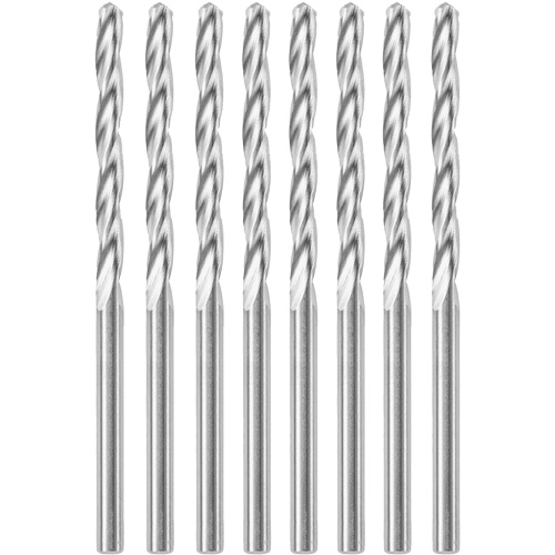 8-Piece Standard Point Spiral Saw Bit with 1/8" Diameter, 1/8", 1" Flute