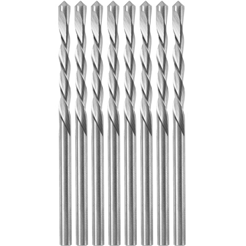 8-Piece Guidepoint Spiral Saw Bit with 1/8" Diameter, 1/8", 3/4" Flute