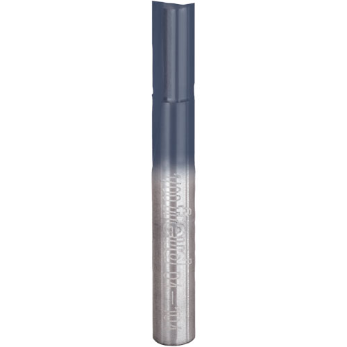 Router Bit - Double Flute Straight Bit, 1/4" Dia., 3/8" H, 2" L, 1/4" Shank