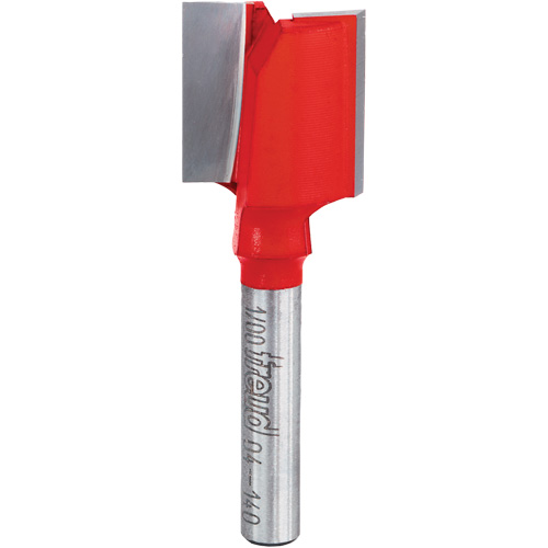 Router Bit - Double Flute Straight Bit, 3/4" Dia., 1" H, 2-1/8" L, 1/4" Shank
