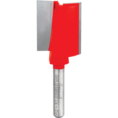 Router Bit - Double Flute Straight Bit, 1" Dia., 3/4" H, 2-9/16" L, 1/4" Shank