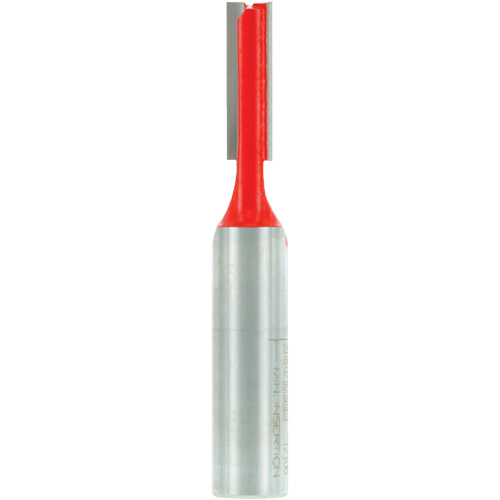 Router Bit - Double Flute Straight Bit, 5/16" Dia., 1" H, 2-3/4" L