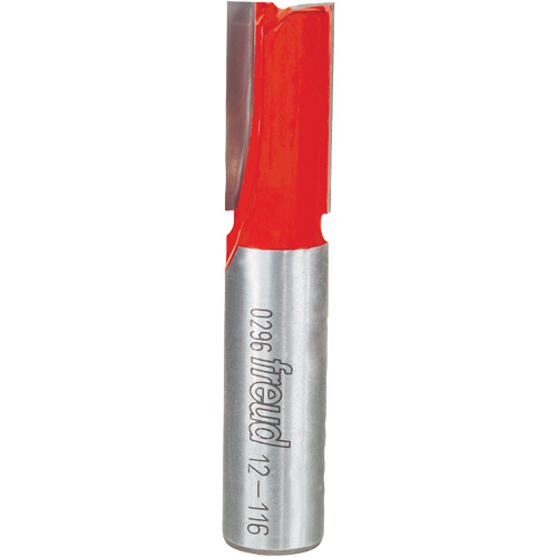 Router Bit - Double Flute Straight Bit, 1/2" Dia., 3/4" H, 2-5/8" L