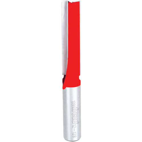 Router Bit - Double Flute Straight Bit, 1/2" Dia., 1-1/4" H, 4-1/8" L, 1/2" Shank