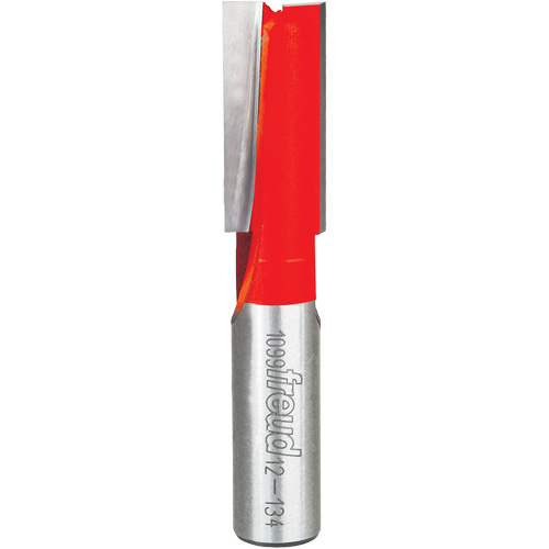 Router Bit - Double Flute Straight Bit, 9/16" Dia., 1" H, 2-7/8" L, 1/2" Shank