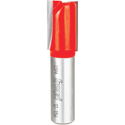 Router Bit - Double Flute Straight Bit, 5/8" Dia., 1-1/2" H, 2-1/2" L, 1/2" Shank