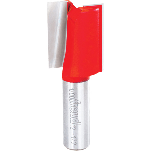 Router Bit - Double Flute Straight Bit, 1" Dia., 1-1/2" H, 3" L, 1/2" Shank