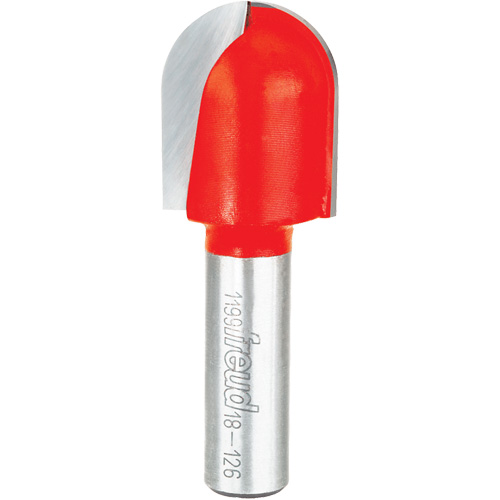Router Bit - Round Nose Bit, 1" Dia., 1/2" Shank
