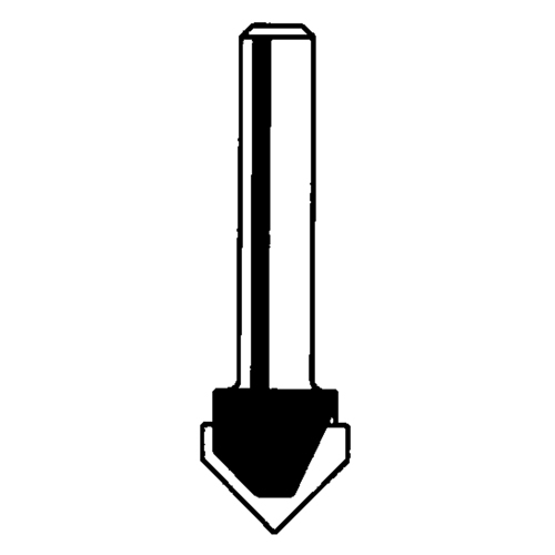 Router Bit - V Grooving Bit, 1/4" Dia., 1/4" Shank
