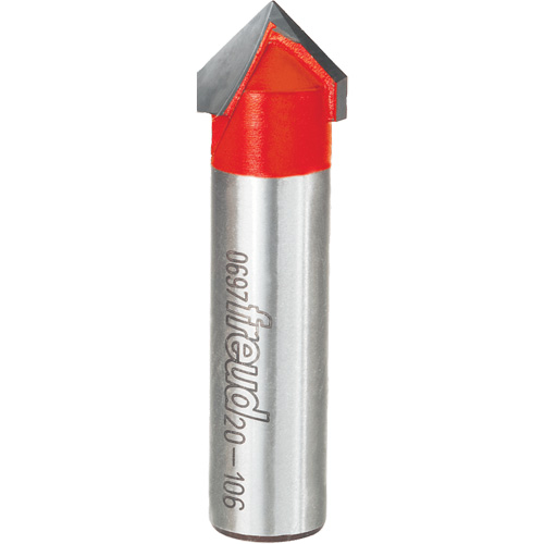 Router Bit - V Grooving Bit, 5/8" Dia., 1/2" Shank