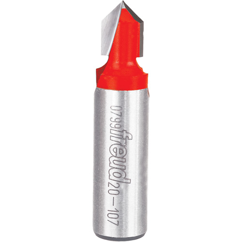 Router Bit - V Grooving Bit, 3/8" Dia., 1/2" Shank