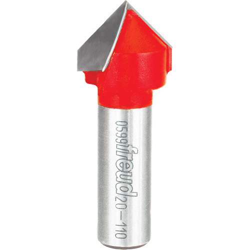 Router Bit - V Grooving Bit, 7/8" Dia., 1/2" Shank
