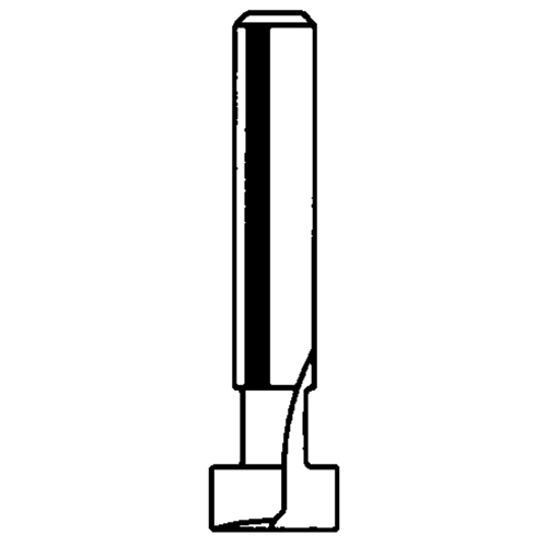Router Bit - Key Hole Bit, 25/64" Dia., 1/4" Shank