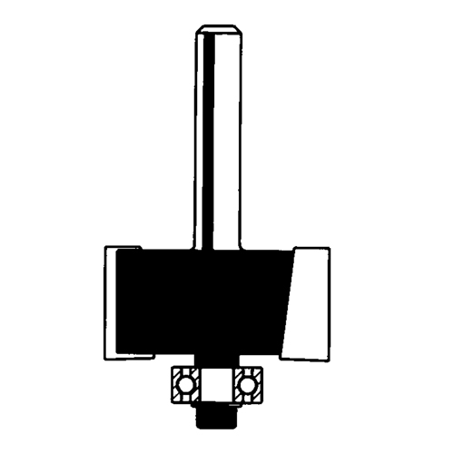 Router Bit - Rabbeting Bit, 1-1/4" Dia., 1/4" Shank