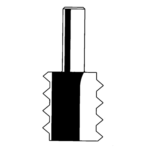Router Bit - Raised Panel V Joint Bit, 1-3/8" Dia., 1/2" Shank