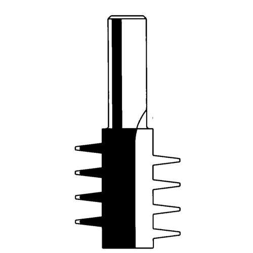 Router Bit - Finger Joint Bit, 1-3/8" Dia., 1/2" Shank
