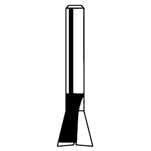 Router Bit - Dovetail Bit, 1/4" Dia., 1/4" Shank
