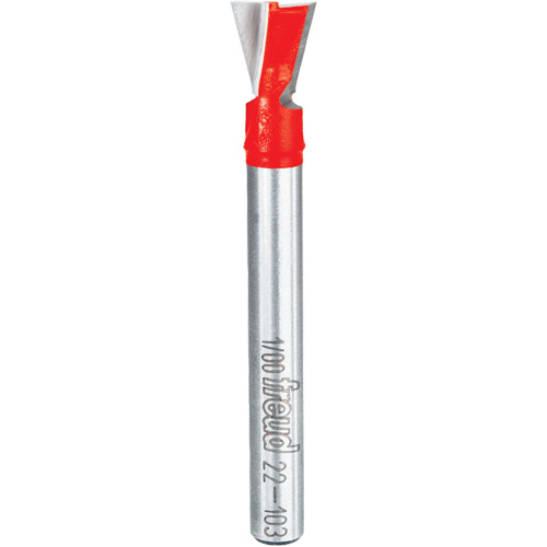 Router Bit - Dovetail Bit, 3/8" Dia., 1/4" Shank