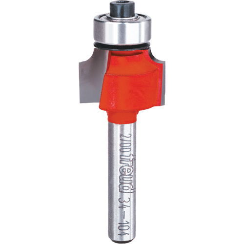 Rounding Over Router Bit, 3/4" Dia., 1/4" Shank